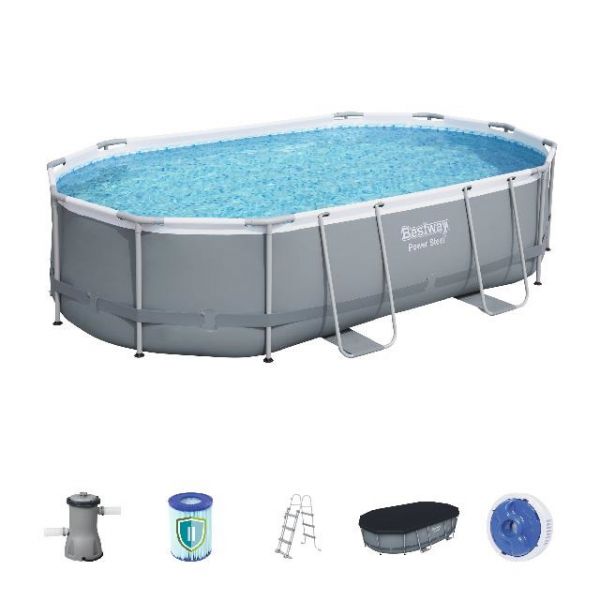 bestway ovaal grijs 488 bestway zwembaden jilong zwembaden nl