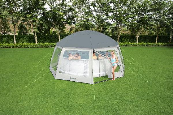 zwembad overkapping kopen goedkope ronde pool dome jilong zwembaden nl