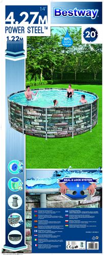 bestway 427 steen look rond bestway zwembad kopen jilong zwembaden nl