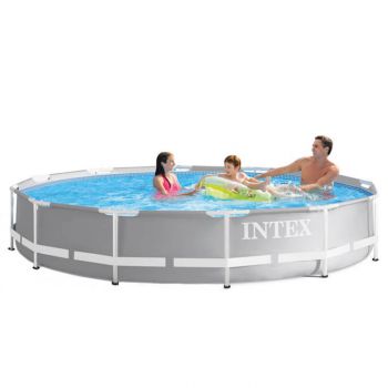 Intex Prism Frame zwembad rond 366 x 76 cm met pomp