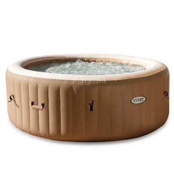 intex spa opblaasbare jacuzzi zandkleur 4 personen