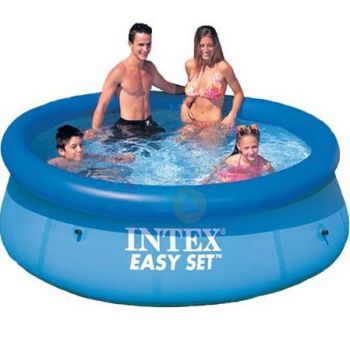 Intex Easy Set zwembad 244 x 76 cm-Met 12-Volt filterpomp