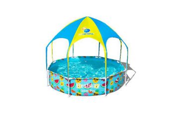 Bestway My First Frame Pool splash-in-shade rond 244