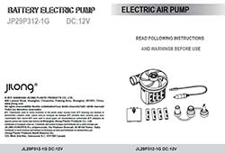 Gebruiksaanwijzing 12 volt luchtpomp